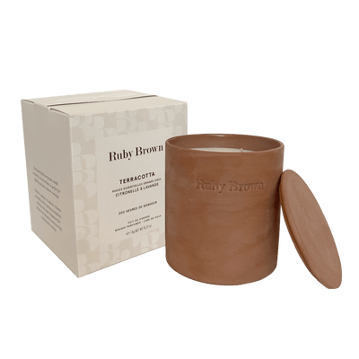 Bougie 3 mèches Terracotta - Ruby Brown