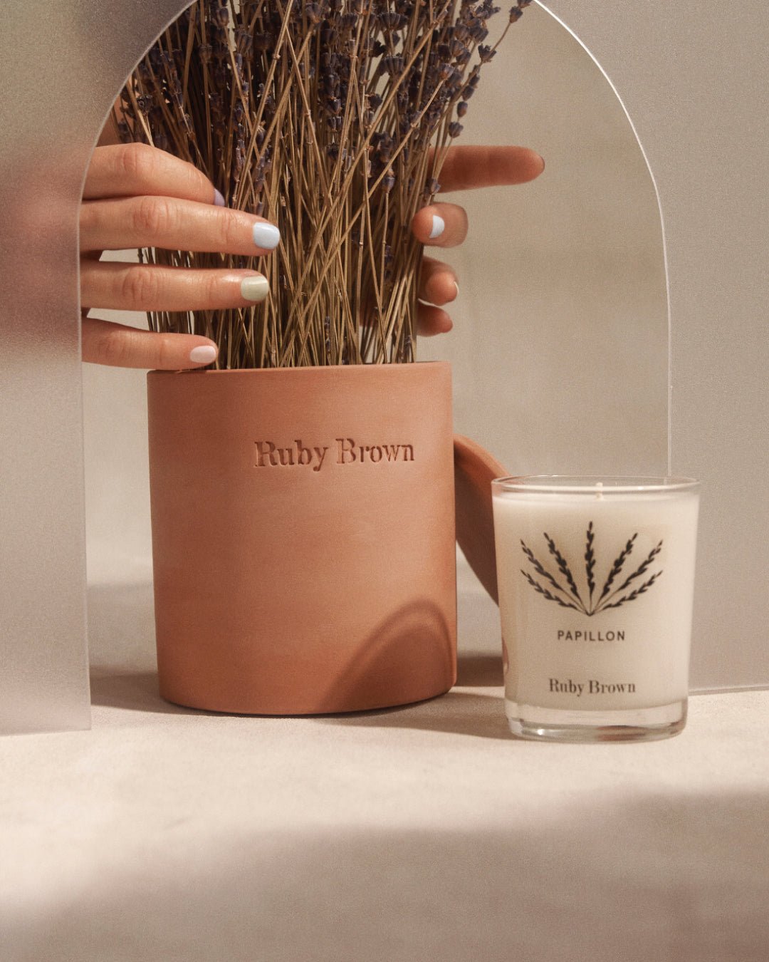 Bougie 3 mèches Terracotta - Ruby Brown