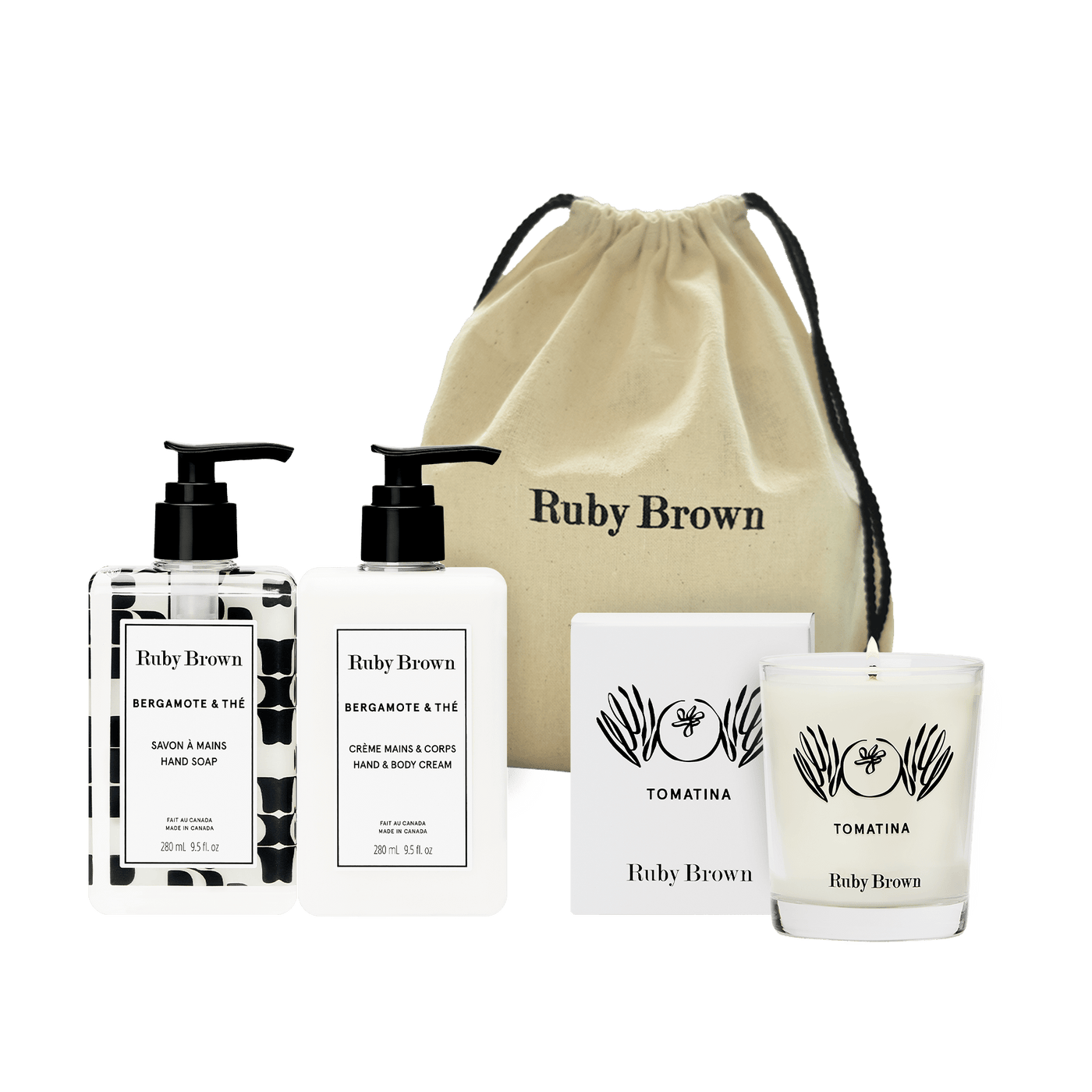 Coffret cadeau Tomatina + duo savon et crème à mains - Ruby Brown